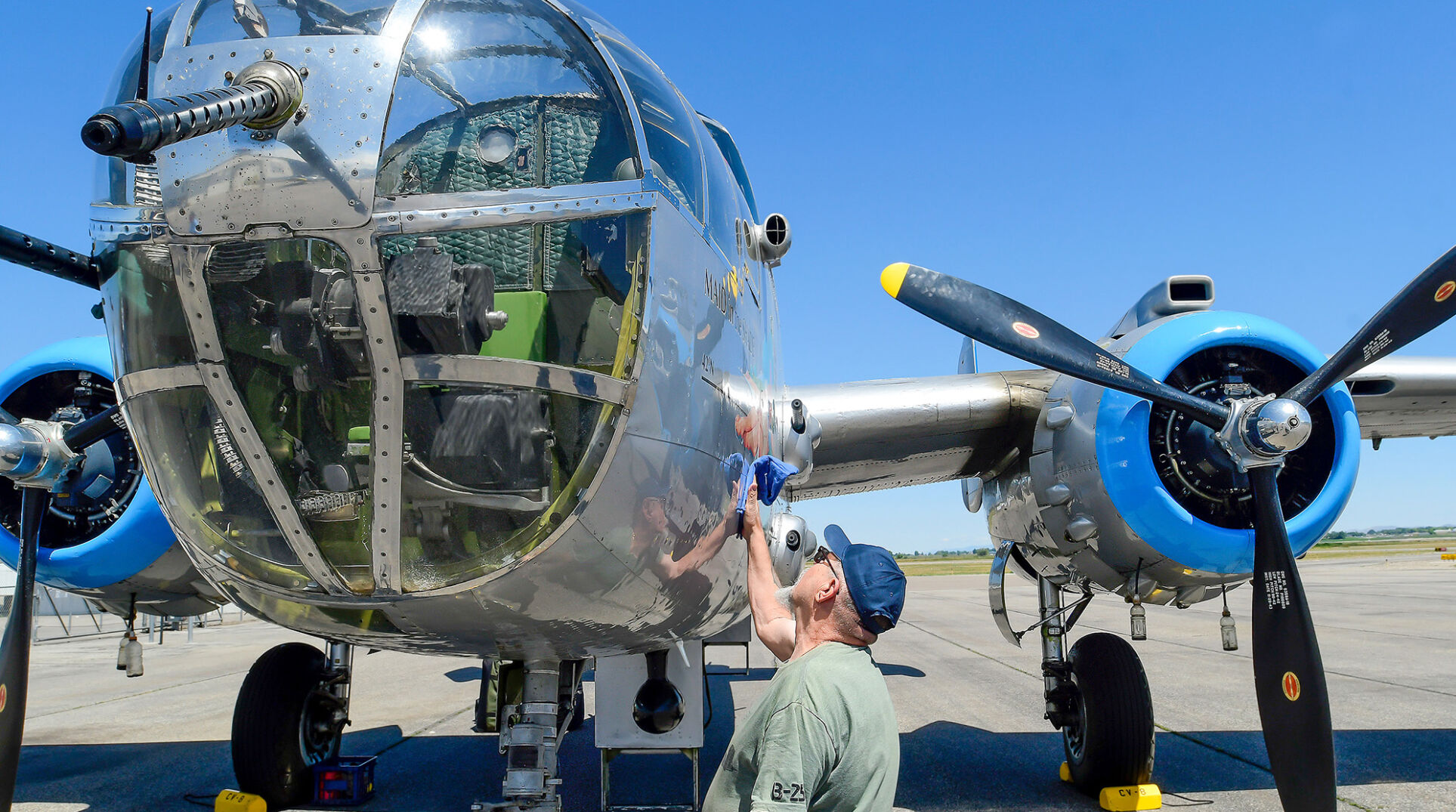 WWII warplane stops in Logan on national tour